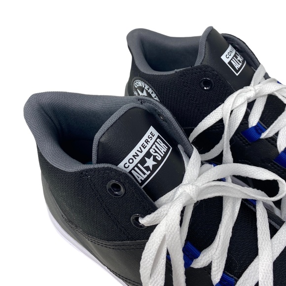 Converse Chuck Taylor Flux Ultra Mid Black Mesh Leather Men’s Sneakers A00810C - Picture 5 of 10